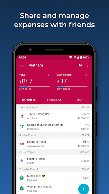 Travel Budget Android App